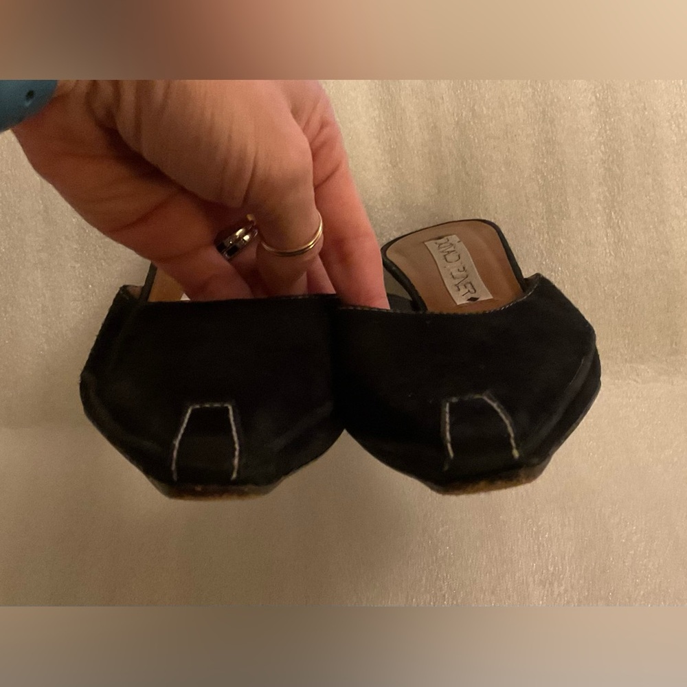 Donald J. Pliner 90’s Black Suede Mules • Made in Spain • Archive Piece • 8.5M - Picture 7 of 10